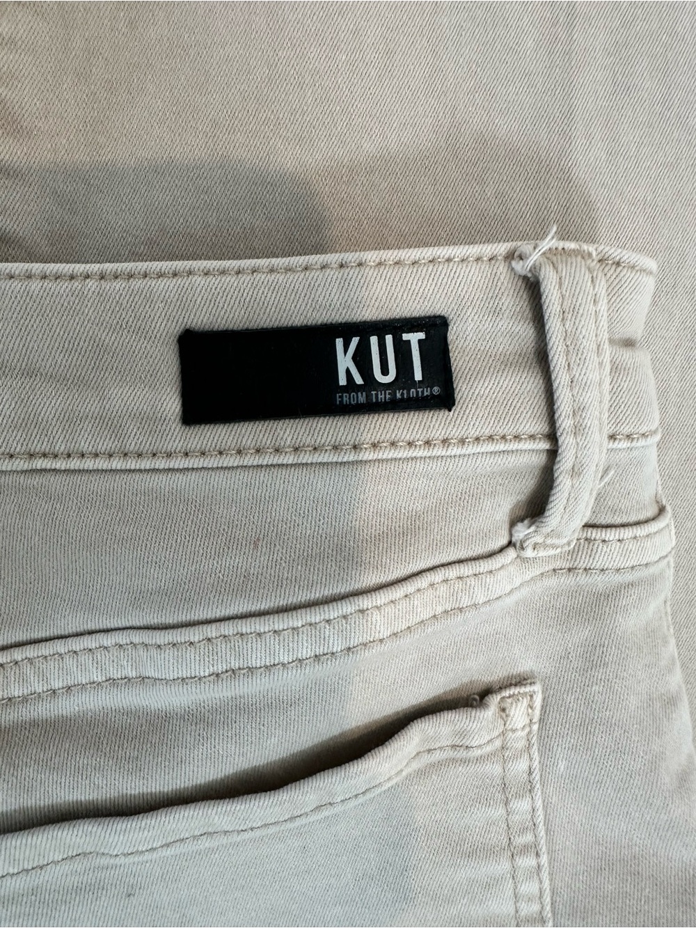KUT from the Kloth Beige High-Rise Fab Ab Wide Leg Jeans ‘The Jean’ - Picture 7 of 8